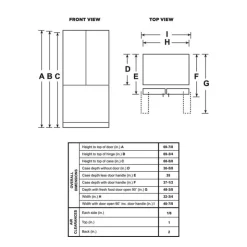 GE Appliances GE 24,7 Cu Ft 33 In Refrigerator Bottom Freezer, French door - GNE25JYKFS Stainless Steel Outlet