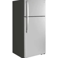 GE Appliances GE 16.6 Cu Ft 29 In Refrigerator Top Freezer - GTE17GSNRSS Stainless Steel New