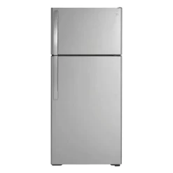 GE Appliances GE 16.6 Cu Ft 29 In Refrigerator Top Freezer - GTE17GSNRSS Stainless Steel New