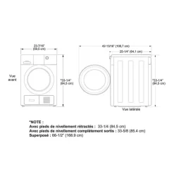 GE Appliances GE 4.1 Cu Ft Dryer Front-Load 23.5