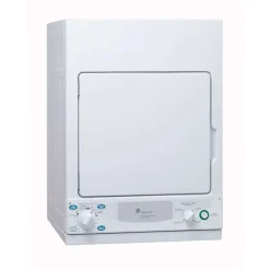 GE Appliances GE 3.6 Cu Ft Dryer Front-Load 24" - PCKS443EBWW White New