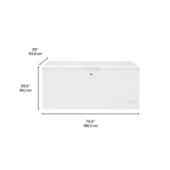 GE Appliances GE 21,7 Cu Ft Freezer , Honrizontal, 73.25