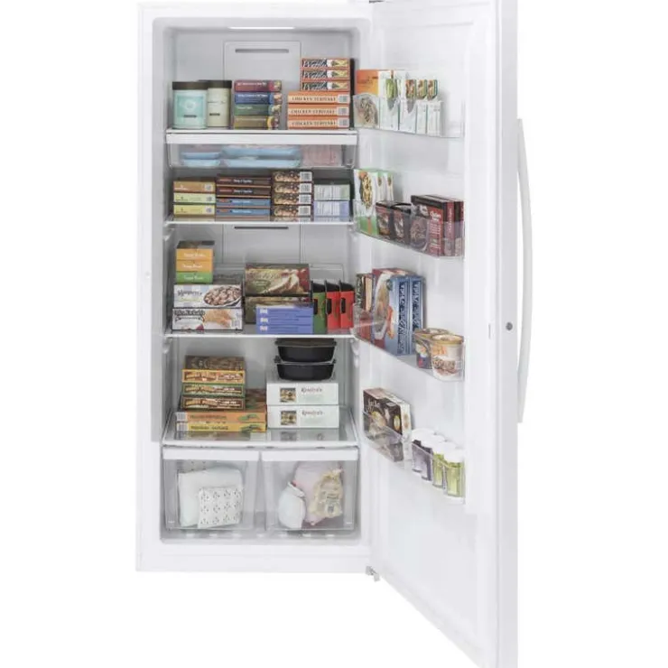 GE Appliances GE 21,7 Cu Ft Freezer , Vertical, 33" - FUF21DLRWW White New
