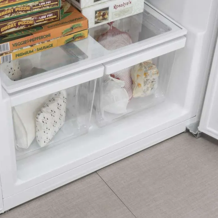 GE Appliances GE 21,7 Cu Ft Freezer , Vertical, 33" - FUF21DLRWW White New