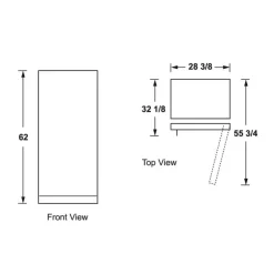 GE Appliances GE 14 Cu Ft Freezer , Vertical, 28.5" - FUF14DLRWW White Discount