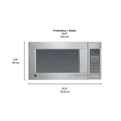 GE Appliances GE 1.1 Cu Ft Microwave  21.5" JES1140STC Stainless Steel