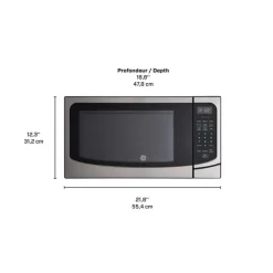 GE Appliances GE 1.6 Cu Ft Microwave  21.75" JEB2167RMSS Stainless Steel