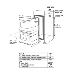 GE Appliances GE 30 In Built-In Double Wall Oven 29.75