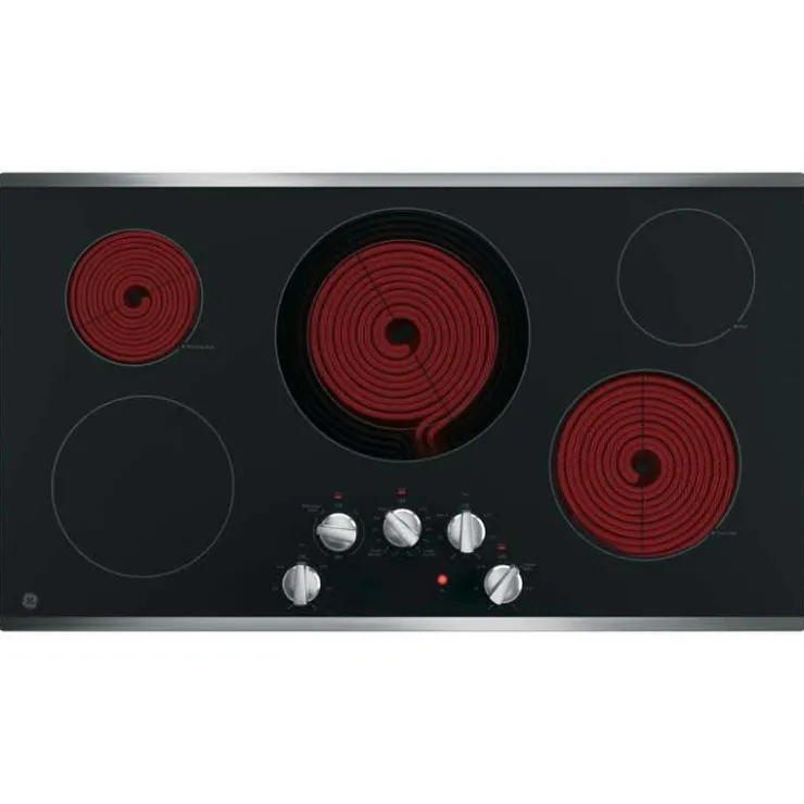 GE Appliances GE Cooktop Glass-Ceramic 36" Electric - JP3036SLSS black Online