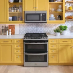 GE Appliances GE Double Oven Range 30" Gaz Gas - JCGSS86SPSS Stainless Steel Best