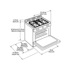 GE Appliances GE Double Oven Range 30