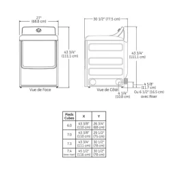 GE Appliances GE Dryer Front-Load 27" - GTD68EBMRWS White Hot