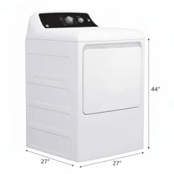 GE Appliances GE Dryer Front-Load 27" - GTX34EBMRWS White Hot