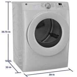 GE Appliances GE Dryer   28" - GFD35ESMYWW White