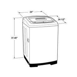 GE Appliances GE Portable Washer Top-Load 24'' 750 RPM - GNW128PSMWW White Outlet