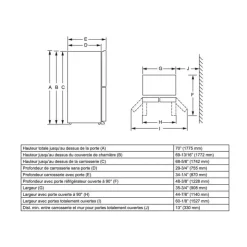 GE Profile 28,7 Cu Ft 36 In Refrigerator Bottom Freezer, French door - PAD28BYTFS Stainless Steel