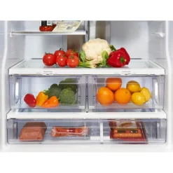 GE Profile 20.8 Cu Ft 30 In Refrigerator Bottom Freezer, French door - PNE21NMLKES Slate Sale