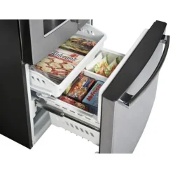 GE Profile 17,5 Cu Ft 33 In Refrigerator Bottom Freezer, French door - PYE18HYRCFS Stainless Steel Hot