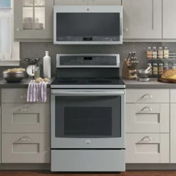 GE Profile 2.1 Cu Ft Microwave/Hood, , 400 - PVM2188SJC Stainless Steel Outlet