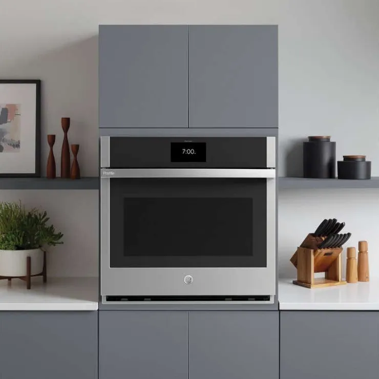 GE Profile 30 In Built-In Wall Oven 30" Electric - PTS9000SNSS Stainless Steel
