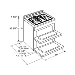 GE Profile Double Oven Range 30