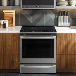 GE Profile Range 30" Electric Glass-Ceramic - PSS93YPFS Stainless Steel Sale