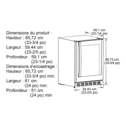GE Profile Wine Cooler 23.5" - PVS06BSPSS Stainless Steel Clearance