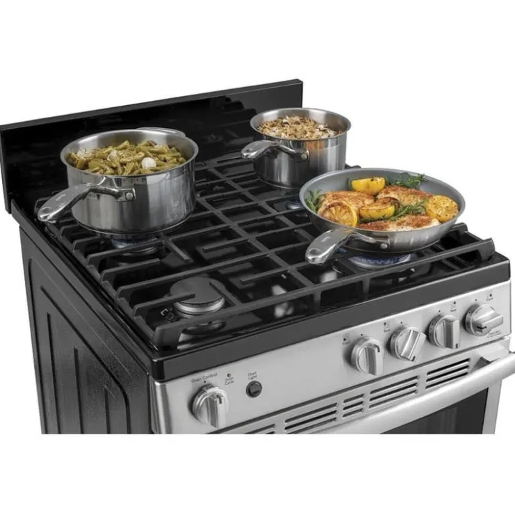 GE Appliances GE Range 24" Gaz Gas - JCGAS640RMSS Stainless Steel Sale