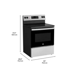 GE Appliances GE Range 30" Electric Glass-Ceramic - JCBS630SVSS Stainless Steel Online