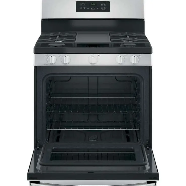 GE Appliances GE Range 30" Gaz Gas - JCGBS66SEKSS Stainless Steel Clearance
