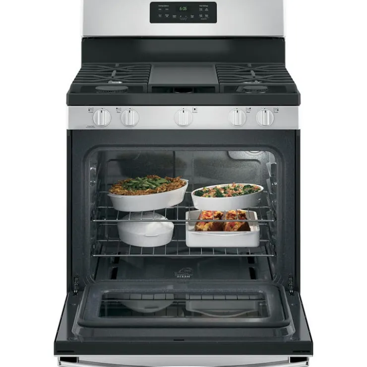GE Appliances GE Range 30" Gaz Gas - JCGBS66SEKSS Stainless Steel Clearance