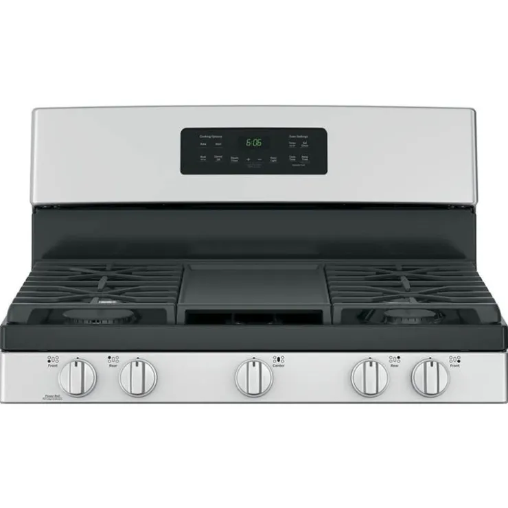 GE Appliances GE Range 30" Gaz Gas - JCGBS66SEKSS Stainless Steel Clearance
