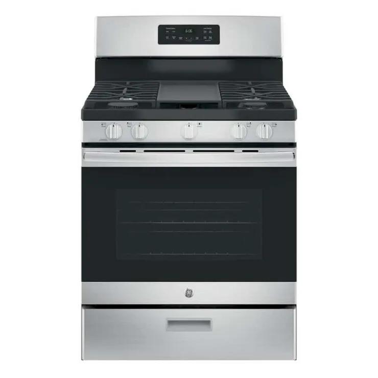 GE Appliances GE Range 30" Gaz Gas - JCGBS66SEKSS Stainless Steel Clearance