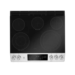 GE Appliances GE Range 30" Electric Glass-Ceramic - JCS840SMSS Stainless Steel Best
