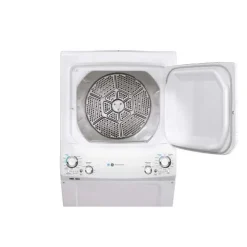 GE Appliances GE Spacemaker washer dryer, , 27'', 800 RPM - GUD27EEMNWW White Hot