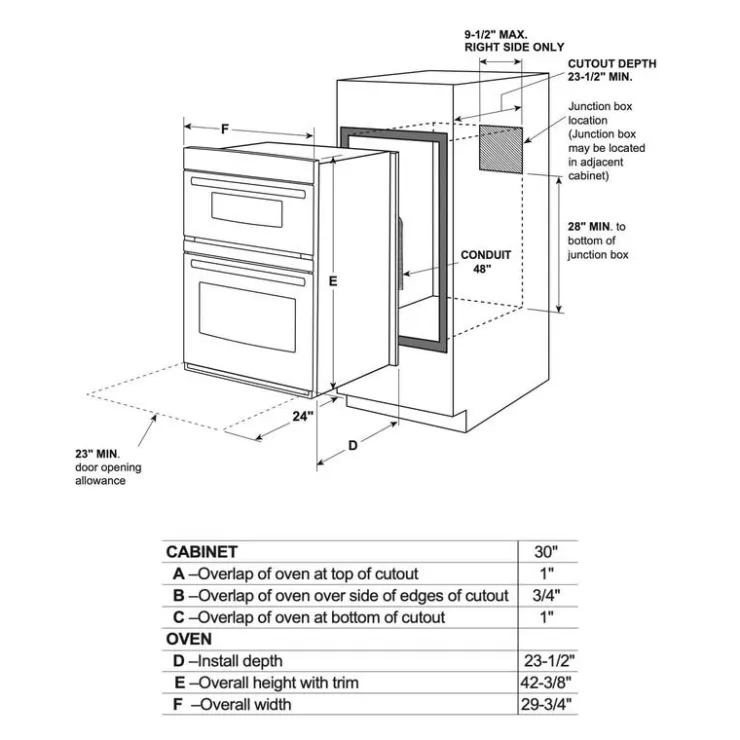 GE Appliances GE Wall Oven and Microwave Combination 30" Electric - JT3800SHSS Stainless Steel Online