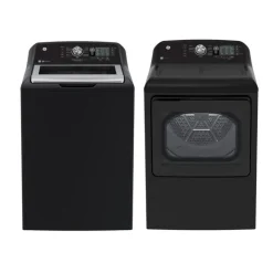 GE Appliances GE Washer & Dryer Kit, , Top-Load - GTW-GTD68 Black Hot