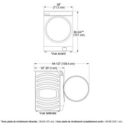GE Appliances GE Washer & Dryer Kit, , Front-Load - GFW-GFD65 Carbon Graphite New