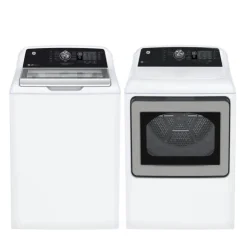 GE Appliances GE Washer & Dryer Kit, , Top-Load - GTW-GTD68 White