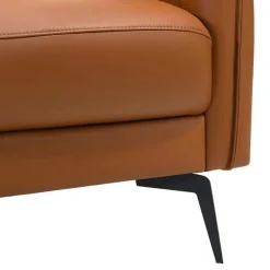 Genuine Full Leather Sofa Brown New