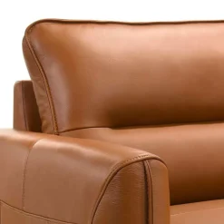 Genuine Full Leather Sofa Brown New
