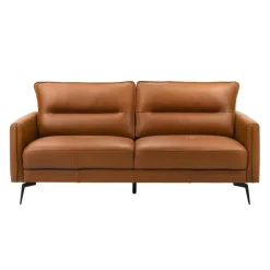 Genuine Full Leather Sofa Brown New