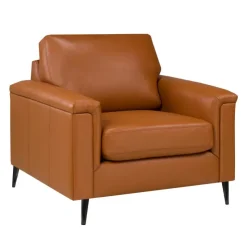 Sofa By Fancy Genuine Leather Armchair - Cognac TAN Outlet