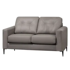Sofa By Fancy Genuine Leather Loveseat Greige Hot