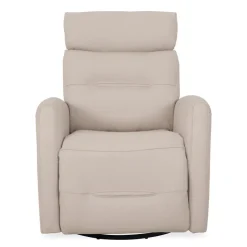 Genuine Leather Power Recliner - Beige Outlet