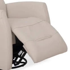 Genuine Leather Power Recliner - Beige Outlet
