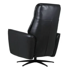 Genuine Leather Power Recliner and Swivel Chair with 4 Motors, Massage, Built-In Speakers, and LED Lighting Black Best