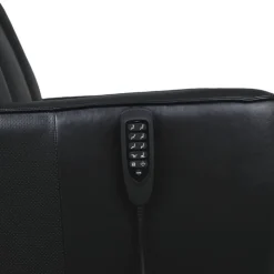 Genuine Leather Power Recliner and Swivel Chair with 4 Motors, Massage, Built-In Speakers, and LED Lighting Black Best