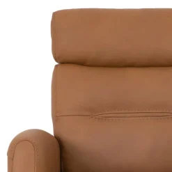 Genuine Leather Power Recliner - Tan Caramel Color Clearance