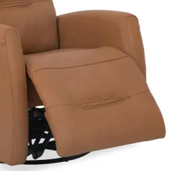 Genuine Leather Power Recliner - Tan Caramel Color Clearance